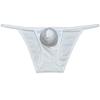 Botmois Men's String Cheeky Briefs Bulge Pouch Enhancing Underpants Breathable Bikini Underwear Skimpy Briefs White M view 1