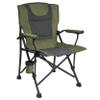 Backyard Expressions Luxury Heated Portable Camp Chair - Green/Grey - Great for Camping, Sports and The Beach view 4