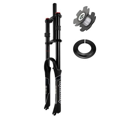 RUJIXU 26 27.5 29 Inch MTB Bike Suspension Fork Travel 135mm Downhill Fork Rebound Adjust Double Shoulder DH Air Straight 1-1/8 Ultralight Bicycle Shock Absorber Delivery from USA