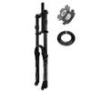 RUJIXU 26 27.5 29 Inch MTB Bike Suspension Fork Travel 135mm Downhill Fork Rebound Adjust Double Shoulder DH Air Straight 1-1/8 Ultralight Bicycle Shock Absorber Delivery from USA view 1
