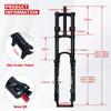 RUJIXU 26 27.5 29 Inch MTB Bike Suspension Fork Travel 135mm Downhill Fork Rebound Adjust Double Shoulder DH Air Straight 1-1/8 Ultralight Bicycle Shock Absorber Delivery from USA view 2
