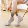 NENGGE Toe Sock Women Cute Cat Dog Five Finger Sock 5 Pairs Cotton Breathable Toe Socks for Women Running Toe Socks,A view 2