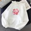 tuduoms Pullover Sweatshirts for Women Cute Strawberry Milk Print Aesthetic Hoodie Casual Shirt Top Teen Girls Kawaii Clothes view 2