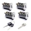 YUXIVCNE 4 Pack Lock Cylinders Compatible with Yakima Car Rack System Components, SKS Lockable Accessories Includes 4 Cores, 2 Keys and 1 Control Key, Silver view 1