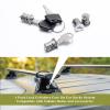 YUXIVCNE 4 Pack Lock Cylinders Compatible with Yakima Car Rack System Components, SKS Lockable Accessories Includes 4 Cores, 2 Keys and 1 Control Key, Silver view 2