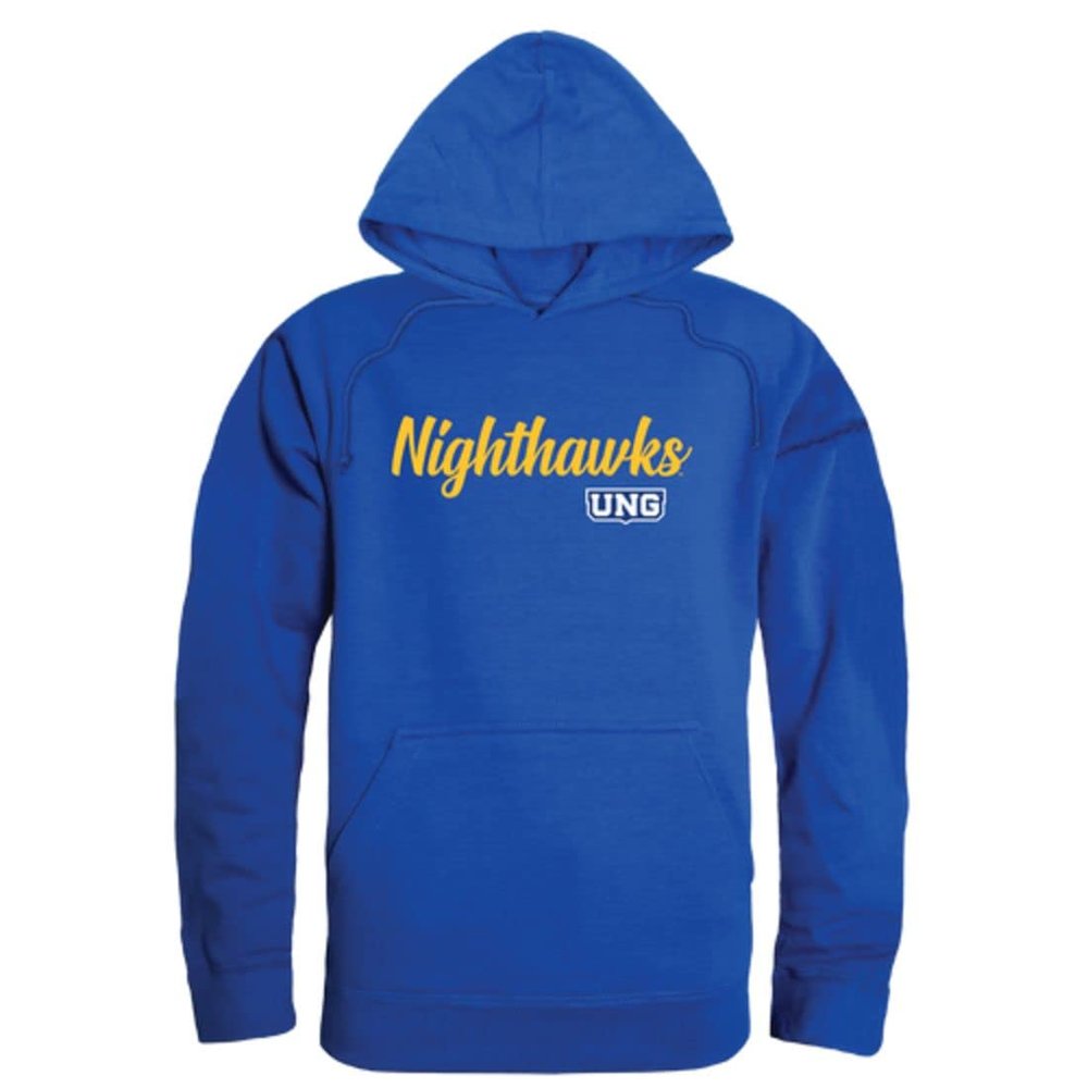 W Republic University of North Georgia Nighthawks Script Fleece Hoodie Sweatshirts Royal Small