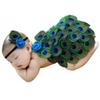 Cute Baby Photography Outfits, Headband and Peacock Feather Costume Set Baby Outfits Newborn Photography for Boys Girls Baby Photography Props view 1