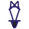 Agoky Mens Jockstrap Athletic Supporter Leotard Jumpsuits Wrestling Singlet with Removable Pouch Royal_Blue A X-Large view 4