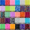 BBTO 60 Bags Colors Crystal Flash Fly Tying Material Fly Tying Thread Line Fly Tieing Kit for Hook Lure Dry Flies Jig Skirts Making, 300-400 Pcs Per Bag, Approx 30 Cm/ 11.81 Inches in Length view 4