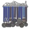 Allied Medal Hangers  Mountainscape Female (12 Wide with 1 Hang bar) - Medal Hanger Holder Display Rack - Multiple Variations Offered! view 1