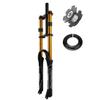 RUJIXU 26 27.5 29 Inch MTB Bike Suspension Fork Travel 135mm Downhill Fork Rebound Adjust Double Shoulder DH Air Straight 1-1/8 Ultralight Bicycle Shock Absorber Delivery from USA view 1