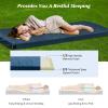 S AFSTAR Memory Foam Camping Mattress, Roll Up Travel Mattress w/Carry Bag, Removable Cover, Plush Surface, Anti-Slip Bottom, 72 Portable Foldable Floor Mat for Camping Car Travel (Navy Blue) view 3