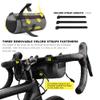Rhinowalk Bike Handlebar Bag, Bicycle Front Bag Frame Storage Roll Bag Mountain Road Bikes Commuter Shoulder Bag Professional Cycling Accessories-Gray view 3