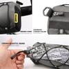 Rhinowalk Bike Handlebar Bag, Bicycle Front Bag Frame Storage Roll Bag Mountain Road Bikes Commuter Shoulder Bag Professional Cycling Accessories-Gray view 4