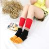 NENGGE 5 Pairs Women Toe Socks Cotton Comfy High Cut Five Sock Athletic Ankle for Ladies Cute Cat Dog Five Finger Sock,C view 4