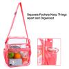 COVAX Clear Bag Stadium Approved, Clear Crossbody Messenger Shoulder Bag with Adjustable Strap for Concerts, Sports Events (Pink) view 4