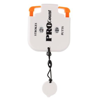 Pilipane Golf Score Counter Mini Golf Stroke Counter, Mini Golf Stroke Counter Golf Counter Clicker Golf Accessories for Women Men Scoring Keeper, with One Touch Reset and Simple Attachment (White)