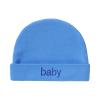 Newborn Baby Beanie Mittens Socks Set Infant Cotton No Scratch Mittens Beanie Caps for 0-6 Months Blue view 2