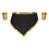 Yihuimin Men's Greek Warrior Costume Halloween Toga Bikini Briefs with Bracelet Cosplay Lingerie Set Black XX-Large view 4