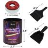 Shuffleboard Pucks and Sand Set - 2 1/8" Table Pucks with 2 Cans Wax, Mini Brush and Dustpan view 3