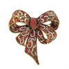 Rhinestone Black Flower Brooches Women Vintage Antique Silver Brooch Pin Elegant Exquisite Broches view 1