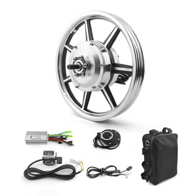 14 Inch 350W Brushless Geared Hub Motor Mag Wheel with PAS Accelerator for Front Drive Scooter Small Bike Bicycle48V 350W