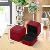 Parts Express 2 Pack Velvet Ring Boxes, Earring Pendant Jewelry Case, Ring Earrings Gift Boxes, Jewellry Display view 2