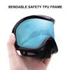 Juli Ski Goggle/Snow Snowboard Goggles for Men, Women & Youth - 100% UV Protection Anti-Fog Dual Lens(Black Frame+13% VLTBlue Len) view 4