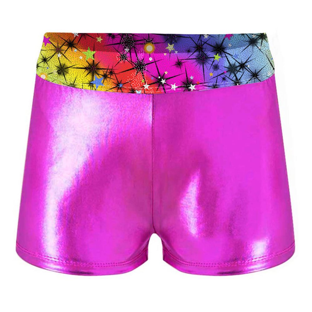 Moggemol Kids Girls Gymnastics Dance Shorts Tie Dye Athletic Booty Shorts Gym Yoga Running Activewear Shorts Rainbow 14