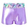 Moggemol Kids Girls Gymnastics Dance Shorts Tie Dye Athletic Booty Shorts Gym Yoga Running Activewear Shorts Lavender 14 view 1