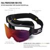 Juli Ski Goggle/Snow Snowboard Goggles for Men, Women & Youth - 100% UV Protection Anti-Fog Dual Lens(Black Frame+13% VLT Red Len) view 3