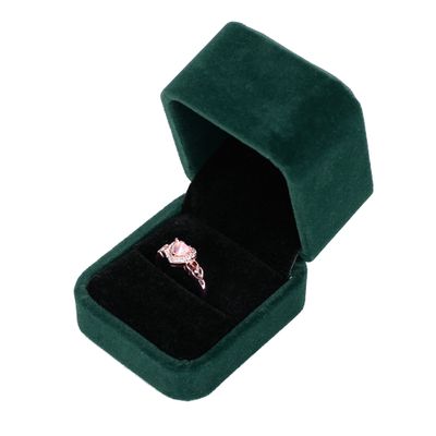 Parts Express 2 Pack Velvet Ring Boxes, Earring Pendant Jewelry Case, Ring Earrings Gift Boxes, Jewellry Display