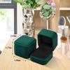 Parts Express 2 Pack Velvet Ring Boxes, Earring Pendant Jewelry Case, Ring Earrings Gift Boxes, Jewellry Display view 2