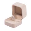 Parts Express 2 Pack Velvet Ring Boxes, Earring Pendant Jewelry Case, Ring Earrings Gift Boxes, Jewellry Display (Beige) view 1