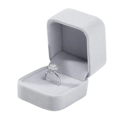 Parts Express 2 Pack Velvet Ring Boxes, Earring Pendant Jewelry Case, Ring Earrings Gift Boxes, Jewellry Display