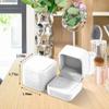 Parts Express 2 Pack Velvet Ring Boxes, Earring Pendant Jewelry Case, Ring Earrings Gift Boxes, Jewellry Display view 2