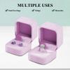 Parts Express 2 Pack Velvet Ring Boxes, Earring Pendant Jewelry Case, Ring Earrings Gift Boxes, Jewellry Display view 3