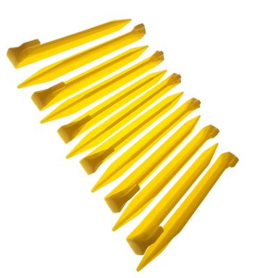 9 Inch Plastic Tent Stakes -24 pcs Heavy Duty and Larger Durable Tent Pegs Spike Hook for Campings Outdoor and Garden Lawn, Sturdy Canopy Stakes Accessories Suitable for Sand Beach Woods