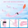 AosDero Kids Snorkeling Set with Flippers Panoramic Snorkel Mask Dry Top Snorkel Earplugs Gear Bag,Snorkeling Gear for Kids,Youth,Boys and Girls Age 5-12 view 4