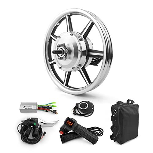 14 Inch 350W Brushless Geared Hub Motor Mag Wheel PAS Accelerator for Front Drive Scooter Small Bike Bicycle Handle24V350W