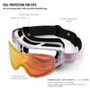 Juli Ski Goggle/Snow Snowboard Goggles for Men, Women & Youth - 100% UV Protection Anti-Fog Dual Lens(White Frame+13% VLT Orange Len) view 3