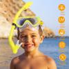 AosDero Kids Snorkeling Set with Flippers Panoramic Snorkel Mask Dry Top Snorkel Earplugs Gear Bag,Snorkeling Gear for Kids,Youth,Boys and Girls Age 5-12 view 2
