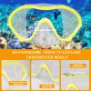 AosDero Kids Snorkeling Set with Flippers Panoramic Snorkel Mask Dry Top Snorkel Earplugs Gear Bag,Snorkeling Gear for Kids,Youth,Boys and Girls Age 5-12 view 3