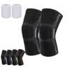 ADLIKES Knee Pads Brace Compression Sleeve for Running for Men & Women | Knee Pads for Meniscus Tear, Arthritis, Joint Pain Relief(2pc) Black L view 1