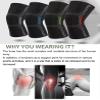 ADLIKES Knee Pads Brace Compression Sleeve for Running for Men & Women | Knee Pads for Meniscus Tear, Arthritis, Joint Pain Relief(2pc) Black L view 2