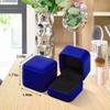 Parts Express 2 Pack Velvet Ring Boxes, Earring Pendant Jewelry Case, Ring Earrings Gift Boxes, Jewellry Display view 2