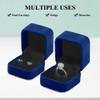 Parts Express 2 Pack Velvet Ring Boxes, Earring Pendant Jewelry Case, Ring Earrings Gift Boxes, Jewellry Display view 3