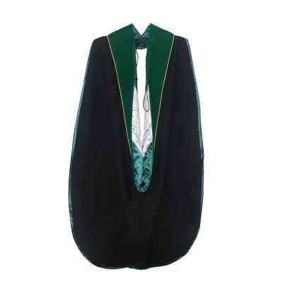 Ariro Graduation Doctoral Hood Unisex PhD Academic Hood (Emerald Green Forest Green White)