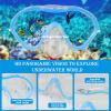 AosDero Kids Snorkeling Set with Flippers Panoramic Snorkel Mask Dry Top Snorkel Earplugs Gear Bag,Snorkeling Gear for Kids,Youth,Boys and Girls Age 5-12 view 3