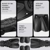 AosDero Mask Fins Snorkeling Gear for Adults Men Women, Panoramic View Diving Mask, Anti-Fog Dry Top Snorkel, Adjustable Freediving Swimming Fins/Flippers, Travel Bags for Lap Swimming view 4